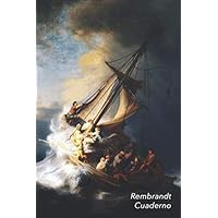 Rembrandt Cuaderno: La tormenta en el mar de Galilea | Diario Elegante | Perfecto Para Tomar Notas | Ideal para la Escuela, el Estudio, Recetas o Contraseñas (Spanish Edition)