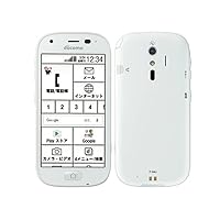 [Used] A+ rank 【Close to unused】 SIM unlocked original docomo easy smartphone 4 F-04J white body only judgment ○