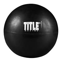 Title Boxing Rubber Slam Ball, Black, 6 lbs. - Medicine Ball, Boxing Fitness, Boxing Strength and Core, Boxing Weighted Gear, Home Gym, Explosive Training, Conditioning, Mini Medicine Ball