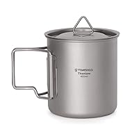 Valtcan Titanium Camping Cup with Lid 450ml