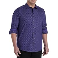 DXL Synrgy Men's Big and Tall Paisley Print Sport Shirt