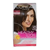 Healthy Look Creme Gloss Color NO. 4 Dark Brown by LOreal for Women - 1 Application Hair Color