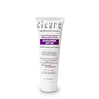 Cleure Mineral Sunscreen with Zinc Oxide - Broad Spectrum SPF 30 - Face & Body (4 oz, Pack of 1)