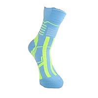 3 Pairs Sky Blue Anti Slip With Grip Soccer Sock Size Regular #MNBP