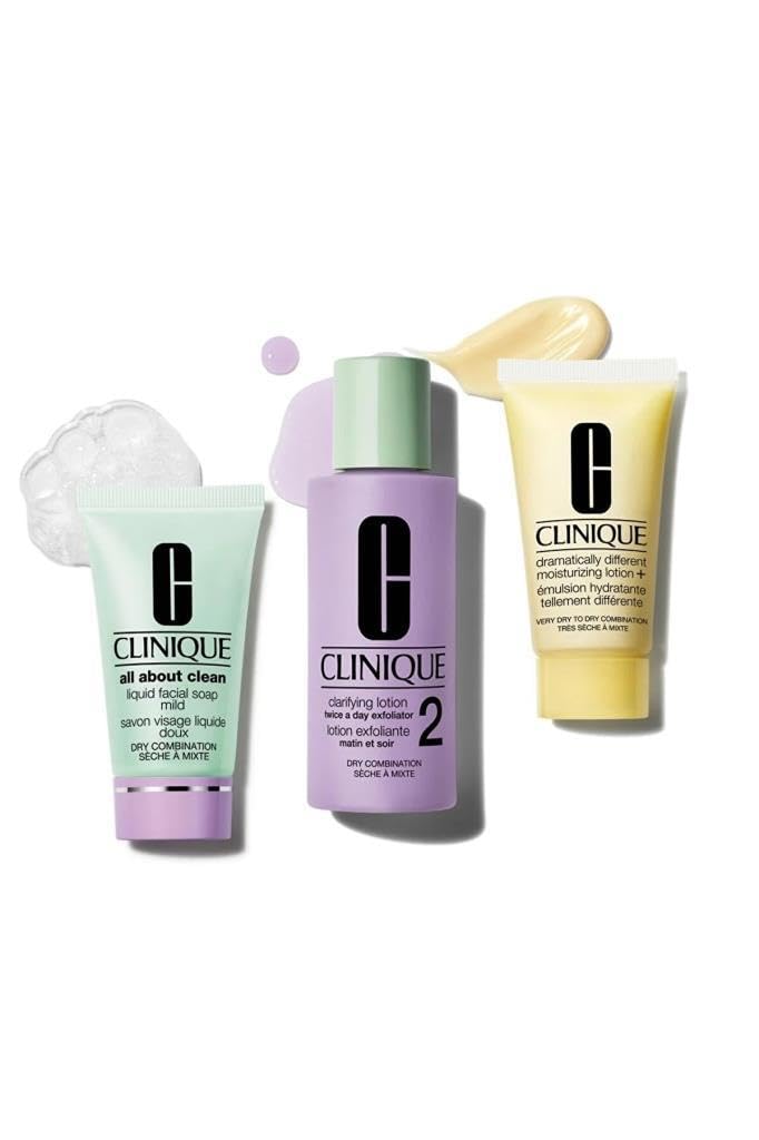 Clinique Refresher Course Skincare Set for Dry Combination Skin Types