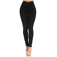 Plus Size Super High Waisted Stretchy Skinny Jeans in Mocha
