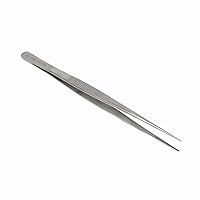 Food Plating Chef Tweezers Culinary Kitchen Tongs Fine Serrated Tips for Placing Dragées Eedible Pearls on Cookies Pastry Small Cake Decorations Stainless Steel Bakers Tool (8