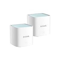 D-Link M15/2 Eagle Pro AI Mesh WiFi 6 Router System (2-Pack) AX1500 - Multi-Pack for Smart Wireless Internet Network, Voice Control