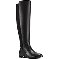 Nine West Womens Leather Wide Calf Boots