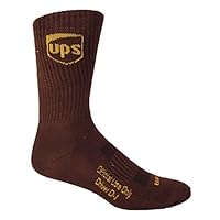 UPS Brown Fitness Crew Socks Premium Knit