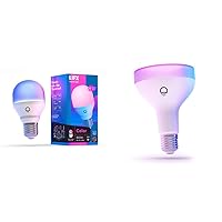 Color Smart LED Light Bulbs (A19 800 Lumens and BR30 1100 Lumens) | Wi-Fi Enabled, Billions of Colors, Compatible with Alexa and Google