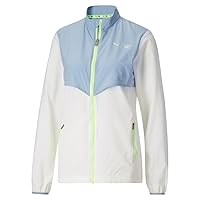 Puma Womens First Mile X Woven Jacket Athletic Outerwear Casual Full Zip Moisture Wicking - White