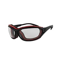 MAGID Y85BRAFC Gemstone Onyx Protective Glasses with Anti-Fog Coating, Clear Lens and Black Frame (One Pair)