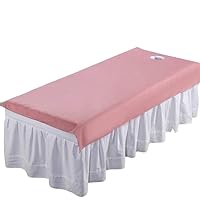 Beauty bed cover,Massage table cover, With Face Hole Spa Table Bed Cover Solid Color Beauty Salon Body Spa Massage Bed Cover For E 120x230cm(47x91inch) ( Color : G , Size : 75x190cm(30x75inch) )