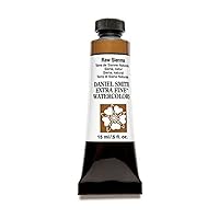 DANIEL SMITH Extra Fine Watercolor 15ml Paint Tube, Raw Sienna (284600096), 0.5 Fl Oz (Pack of 1)