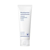 Real Barrier Cream Cleansing Foam(box), Gentle Sulfate-Free Amino Acid Moisturizing Face Cleansing Foam, Skin Barrier Protection Wash with Ceramide, 4.05 Fl. Oz., 120ml