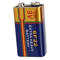 2 Pieces 6F22 6LR61 Bulk 9V Heavy Duty Carbon Zinc Battery