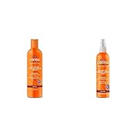 Cantu Moisturizing Curl Activator Cream with Shea Butter for Natural Hair, 12 fl oz & Coconut Oil Shine & Hold Mist with Shea Butter for Natural Hair, 8 fl oz