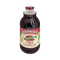 Lakewood Pure Cranberry Juice 32-Ounce Bottles - Pack Of 1