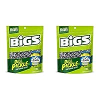 BIGS Vlasic Dill Pickle Sunflower Seeds, Keto Friendly Snack, Low Carb Lifestyle, 5.35-oz. Bag (Pack of 2)
