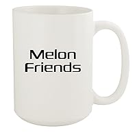 Melon Friends - 15oz White Ceramic Coffee Mug, White