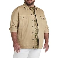 True Nation by DXL Men's Big and Tall Twill Jacket