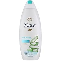 Body Wash 100% Gentle Cleansers, Sulfate Free Hydrating Aloe and Birch Bodywash Gives You Softer, Smoother Skin After Just One Shower, 22 Fl Oz (Pack of 4)
