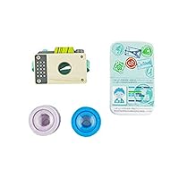 Replacement Parts for Fisher-Price Click-Away Camera Playset - GMN40 ~ Replacement Bag Includes Wooden Camera, 2 Plastic Camera Lenses and Felt Passport