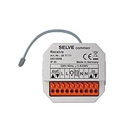 SELVE Commeo Receive Wireless Receiver Flush-Mounted for Wired Drives Whether Roller Shutters, Awning or Blinds - 230 V
