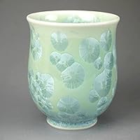 Flower Crystal Tea Bowls Porcelain Paste Green