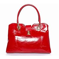 Kadi Red Italian Leather Handbag for Women, Italian leather Purses Tote Bag