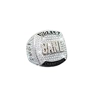 White Gold Finish VVS1/D Diamond 4.50 CT Bane Champion Men Hip Hop Ring 925 Sterling Silver For Men women