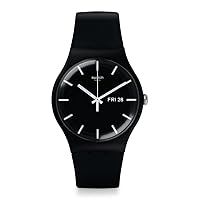 Swatch New Gent BIO-SOURCED Mono Black Again Quartz Watch