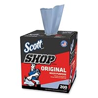 Scott Kimberly-Clark 75190-8PK Blue Shop Towels, 10