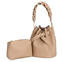 Monica Handbag, Woven Handle, 2-Way Bag