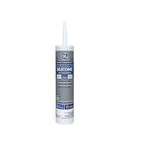 GE All Purpose Silicone Caulk - 100% Waterproof Silicone Sealant, Stronger Adhesion, Freeze & Sun Proof - 10 oz Cartridge, Clear, Pack of 1
