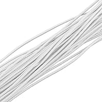 Elecrelive 109Yards Elastic Cord 4mm White Stretch Round String Beading Cord for DIY Jewelry Making Sewing and Crafting