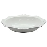 Temp-tations 3 Qt Oval Baker, Flanged Edge (Bee-lieve White)