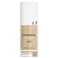 COVERGIRL, truBlend Liquid Foundation Makeup, Warm Beige, 1 oz, 1 Count (packaging may vary)