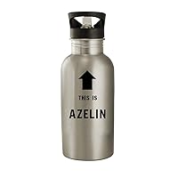 This Is Azelin - 20oz Stainless Steel Water Bottle, Silver
