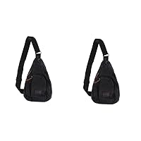 BESTOYARD 2pcs Sling Bags for Men Men's Sling Bag Men's Shoulder Bag Mens Shoulder Bags Men Chest Bag Chest Bag for Men Mens Chest Bag Men Sling Bag Outdoor Storage Bag Man Fashion Backpack