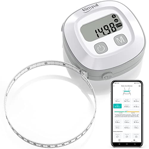 Slimpal Smart Body Tape Measure, Measuring Tape for Body Measurements, Tool  for Monitoring Body Fat BMI, Retractable Bluetooth Body Fat Measurement