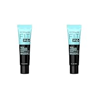 Maybelline Fit Me Matte + Poreless Mattifying Face Primer Makeup With Sunscreen, Broad Spectrum SPF 20, 16HR Wear, Shine Control, Clear, 1 Count (Pack of 2)