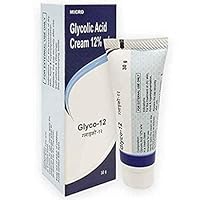 Glyco Acid 12% W/w Skin Peel Cream for All Skin types Treatment For Face Anti-Aging Wrinkles & Dark Spots -1.01 Floz (Glyco Acid 12% W/w Cream Pack of 1)