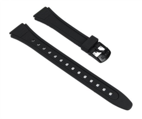 Casio Watch Strap watchband Resin Band Black 18mm W-201-1AVEF W-201 W-201G-9