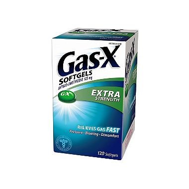 Gas-X Extra Strength Softgels 125 mg (120 ct.) (Pack og 6)