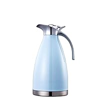 68 Oz Stainless Steel Thermal Carafe - Double Walled Vacuum Insualted Thermos/Carafe with Lid - Coffee/Tea Carafe Heat & Cold Retention - 2 Liter