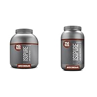 Isopure Dutch Chocolate or Chocolate Whey Protein Isolate Powder with Vitamins C & Zinc, 25g Protein, 62 or 41 Servings