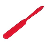 Cake Spatula, Silicone Cake Cream, Butter Spatulas, 9.7in Cake Cream Butter Spatula Mixing Batter Scraper Heat Resistant Non Stick Flexible Brush Silicone Baking Cook Tool (Red)