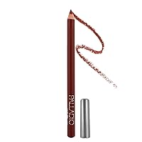 Palladio Lip Liner Pencil, Wooden, Firm yet Smooth, Contour and Line with Ease, Perfectly Outlined Lips, Comfortable, Hydrating, Moisturizing, Rich Pigmented Color, Long Lasting, Nutmeg